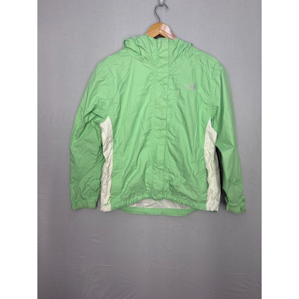 The North Face Windbreaker Jacket Womens Mint Green Hooded‎ Full Zip Outdoor M